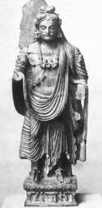 statue of a standing bodhisattva