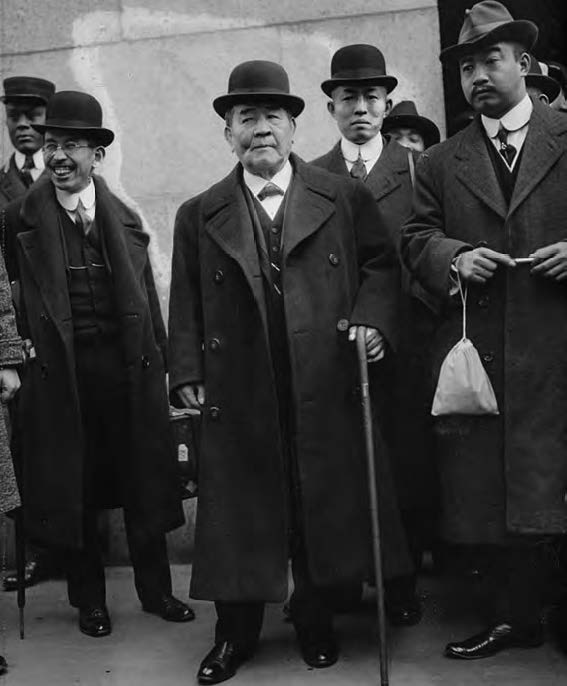 1st Viscount Shibusawa Eiichi in New York City in 1915.