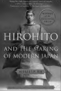 book cover for hirohito and the making of modern japan by herbert p bix