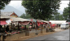 photo of a food market