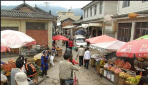 photo of a food market