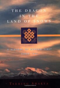 book cover for the dragon in the land of snows