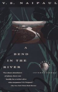 book cover for a bend in the river by v.s. naipaul