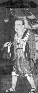 Image of monk Xuanzang walking