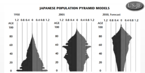 Chart for Japanese population pyramid models