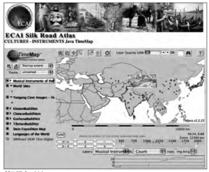 Screenshot of ECAI Silk Road Atlas