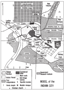 Map of Johnson’s model of the Indian City