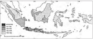 Map of expansion of Dutch influence