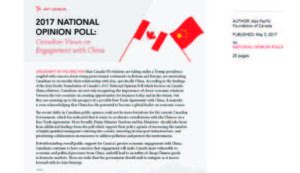 Screen capture of “2017 National Opinion Poll: Canadian Views on Engagement with China.”