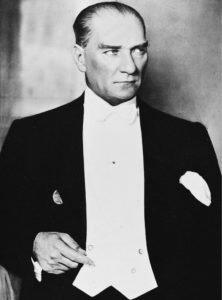 A portrait of Mustafa Kemal “Atatürk” from the 1930s.