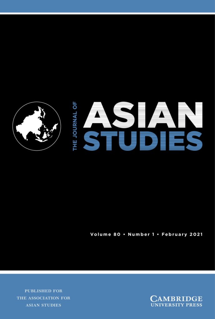 Cover of the February 2021 issue of the Journal of Asian Studies