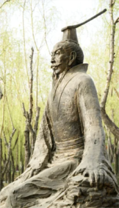 The statue of Emperor Wu of the Han Dynasty.