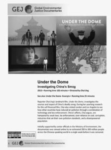 An educators guide on how to teach "Under the Dome" by Chai Jing. 