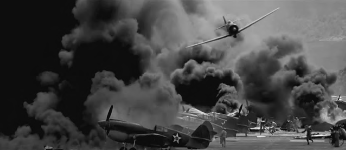 The attack began at 7:55 am Hawaiian time, and lasted for two hours and twenty-two minutes. Over 300 aircraft were destroyed or damaged at five air stations: Hickam, Wheeler, Ford Island, Kaneohe, and Ewa Field.