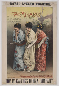 Image of 1885 program cover for The Mikado