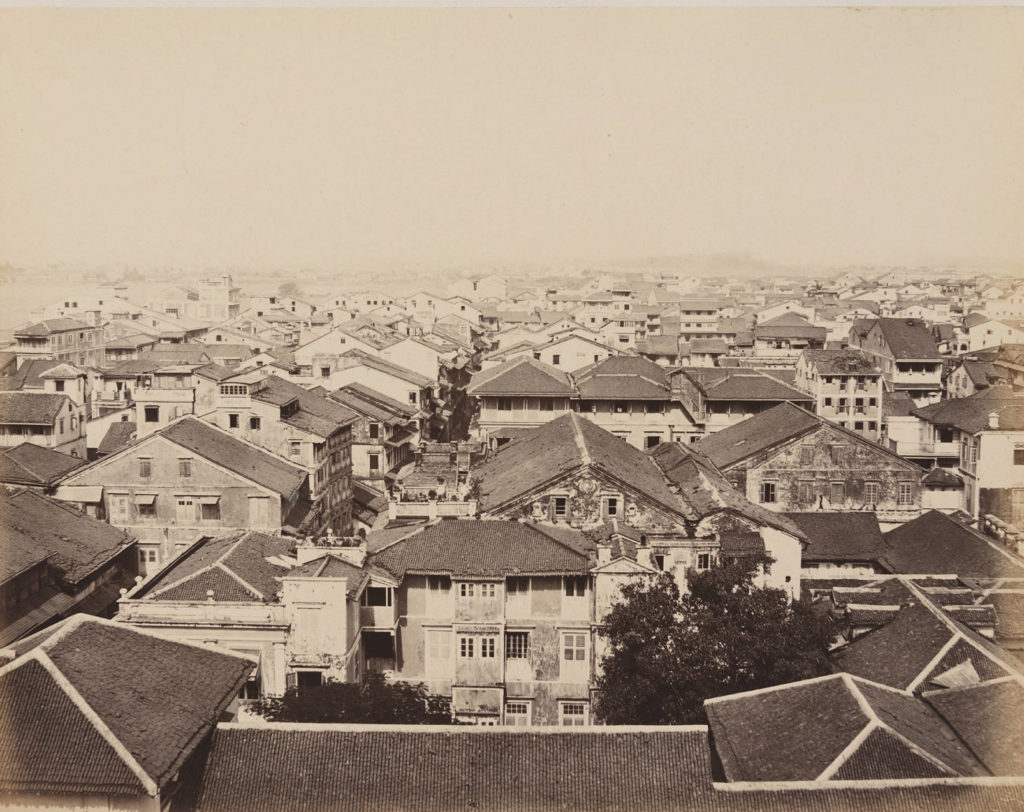 Photograph of native town in India