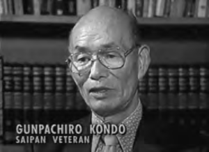 Gunpachirō Kondō, Saipan veteran.