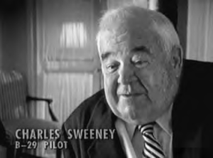 Charles Sweeney, the pilot of the B-29 plane that dropped the bomb on Nagasaki.