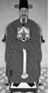 Portrait of Admiral Yi Sun-Shin.