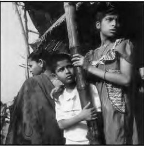 A group of young boys from Southeast Asia. 