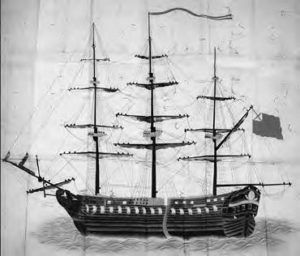 illustration of a seafaring ship