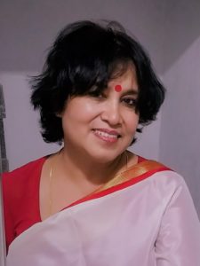 2019 portrait of Taslima Nasreen. Source: Wikimedia Commons at https://tinyurl.com/shorwvn.