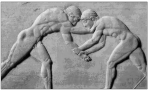 Image of two Greek Wrestlers