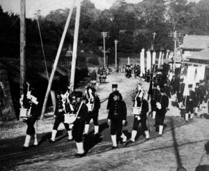 photo of a military procession