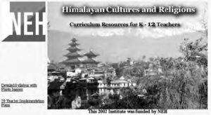 website for Himalayan Cultures and Religions: Curriculum Resources for K-12 Teachers