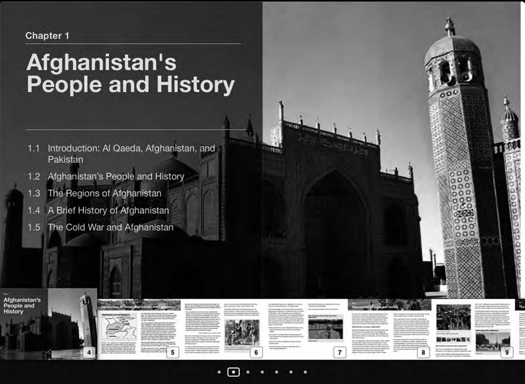 screen capture from chapter 1 afghanistan's people and history