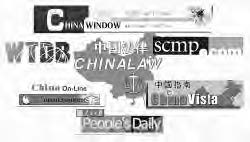 a photo with several logos for chinese websites and news