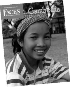 cover of faces, which has "cambodia" on it, as well as the smiling face of a young girl