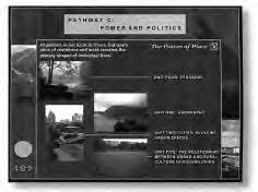 Screen capture of Pathway C: Power and Politics.