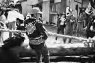 a group of people pull a rope