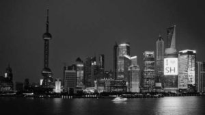 shanghai bund skyline