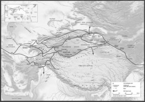 map of the silk roads