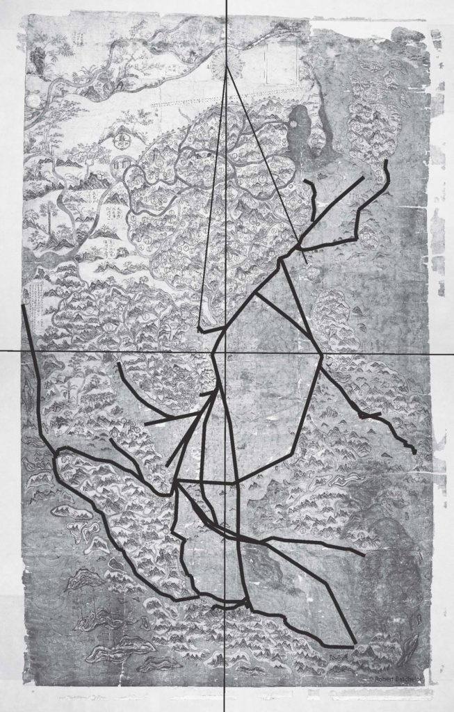 map with several routes outlined