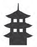 Image of three-story pagoda symbol