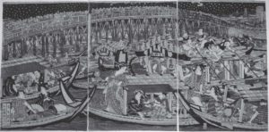 illustration of many boats in the water
