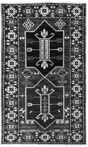 a photo of a carpet with designs