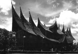 a large house with slanted roofs with pointed ends