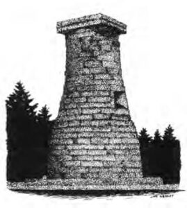 a brick pillar