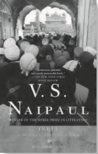book cover for VS naipaul
