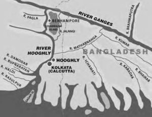 Map of River Hooghly