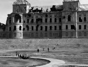 photo of a dilapidated palace