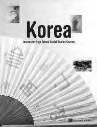 book cover for korea: lessons for high school social studies class