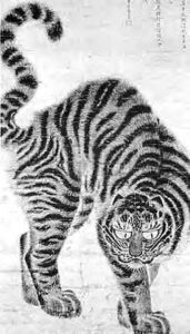 painting of a tiger