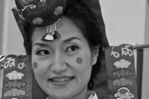 photo of a woman in traditional makeup
