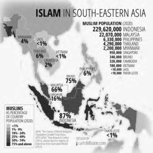 map of southeast asia showing muslim population