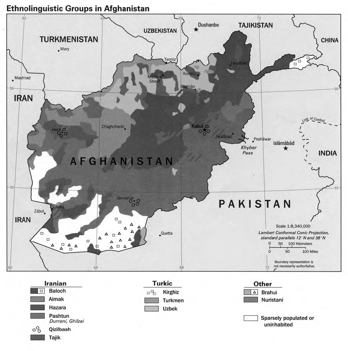 map of afghanistan